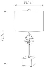 Lampă de masă Flambeau FB-CAMILIA-TL CAMILIA 1xE27/60W/230V