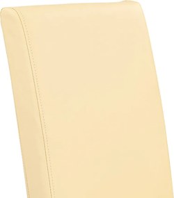 Set de masă Leon 4+1 alb-bej