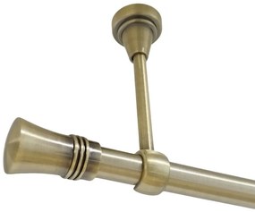 Galerie simpla prindere tavan fara inele CAPRI 19 MM aur antic (Alege marime: 140 cm)
