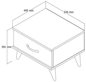 Noptieră KMD0102, Pin atlantinc