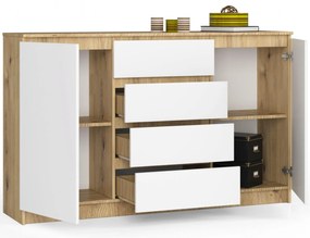 Comodă Koa (stejar artisan + alb). 1070883