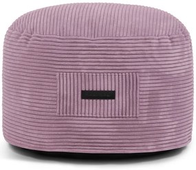 Taburet mov cu tapițerie din catifea reiată Om 60 – SLOWDOWN