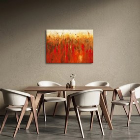 Tablou cu abstracție pictată (70x50 cm)