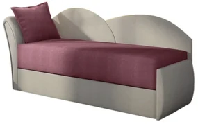 Supermobel Canapea extensibilă AGATA, 200x80x75, violet + gri (alova23/alova10), stânga