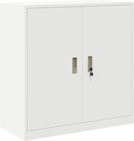 vidaXL Dulap de depozitare Alb 90 x 40 x 90 cm Oțel