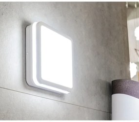Plafonieră LED de exterior cu senzor Kanlux 38775 BENO 12/18W/230V 3000/3500/4000K IP65 alb