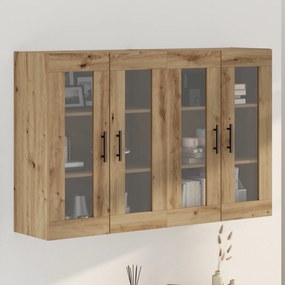vidaXL Dulapuri suspendate , 2 piese, stejar artisan, 69.5 x 34 x 90 cm, din lemn prelucrat