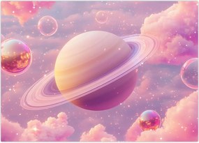 Tablou - Planetă roz (70x50 cm)