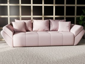 Canapea extensibilă dumonde cu ladă de depozitare si sezut confortabil din spuma high-density, Berlin Enjoy Flamingo 250x100 cm