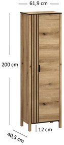 Dulap cu rafturi Hemos (stejar evoke) . 1116856