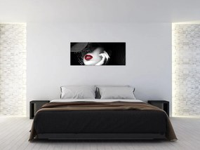 Tablou - Femeie cu pălărie (120x50 cm)