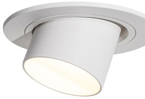 Set van 6 inbouwspots wit GU10 35mm rond kantelbaar - Installa
