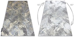 Covor DE LUXE modern 2087 Herringbone vintage - structural aur / gri