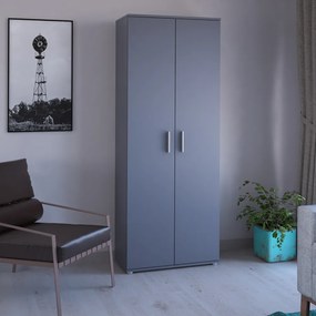 Dulap, poliţe, cu două uşi, grafit, SERVO TIP 1