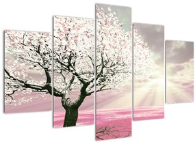 Tabloul copacului roz (150x105 cm)