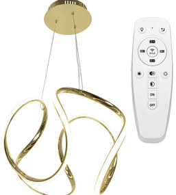 Plafonieră LED modernă elegantă cu telecomandă Aurie