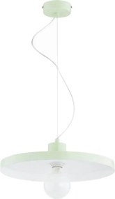 Candelabru suspendat pe cablu ETERI 1xE27/15W/230V, verde mentă