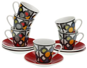 Set de cafea din portelan 6X5.8X5.8