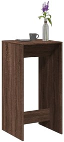 vidaXL Masă de bar, stejar maro, 51x50x103,5 cm, lemn prelucrat