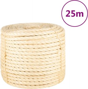 vidaXL Frânghie, 25 m, sisal 100%, 14 mm