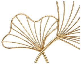 Decorațiune Mauro Ferretti Leaf Glam, înălțime 35 cm, auriu