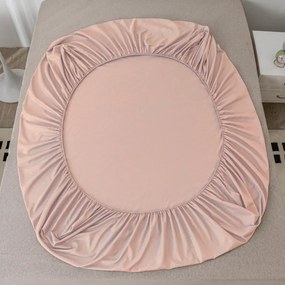 Cearsaf din microfibra MICROVELLE roz deschis 180x200 cm