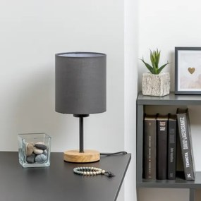 Lampă de masă Brilagi NUBILA WOOD 1xE27/25W/230V stejar/antracit