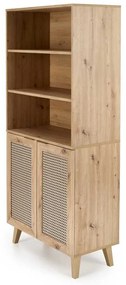 Dulap cu rafturi Rustico, stejar artisan