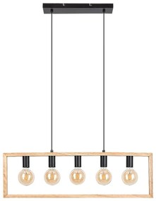 Lustra suspendata design industrial Indigo negru