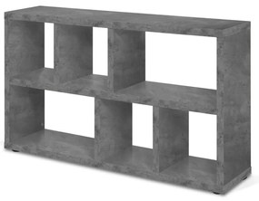 Bibliotecă gri cu aspect de beton 150x83 cm Berlin – TemaHome