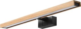 Brilagi - Iluminare LED pentru oglindă de baie 3în1 WOODY MIRROR LED/12W/230V IP44 negru/stejar