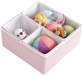 Organizatoare pentru sertare 4 buc. din material textil – Mioli Decor