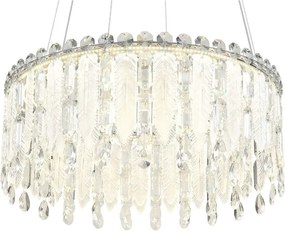 Lustra LED suspendata cu telecomanda KLUNKA crom