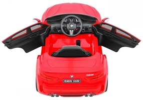 Masinuta Electrica cu acumulator pentru copii NOVOKIDS™ BMW X6 M, Roti din Cauciuc EVA, Max 30 kg , Usi cu deschidere , Baterie12V, 2 Viteze, Lungime