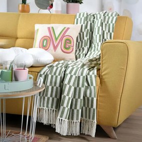 STOF Pled cu franjuri SWEETLOVE 125 x 150 cm