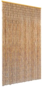 Perdea de usa pentru insecte, bambus, 120x220 cm Maro, 120 x 220 cm