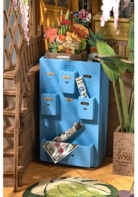 Suport de cărți LED Robotime puzzle 3D alee cu cireși japonezi 2xAAA