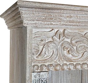 Biblioteca Vintage din lemn de mango 225x46x218 cm