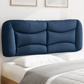 374567 vidaXL Pernă pentru tăblie de pat, albastru, 120 cm, material textil