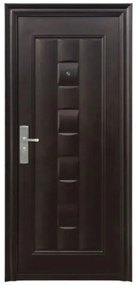 Usa metalica de exterior cu izolatie si vizor Novo Doors ND137 ,deschidere stanga dreapta, 1 yala, dimensiuni multiple,tabla 0.5/0.7 mm, balamale si