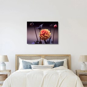 Tablou pe sticlă - Floare (70x50 cm)