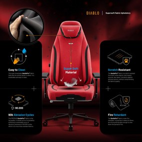 Scaun gaming Diablo X.Eye Prime, Normal Size, Bloody Mary