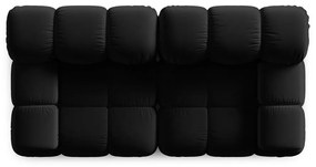 Canapea neagră cu tapițerie din catifea 188 cm Bellis – Micadoni Home