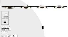 Lustra suspendata LED stil modern Space