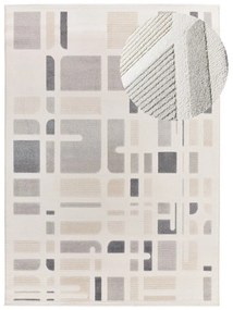 Covor gri deschis-fildeș 160x230 cm Flora – Universal