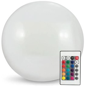 Lampă LED RGBW solară BALL LED/1,2V d. 30 cm IP65 + telecomandă