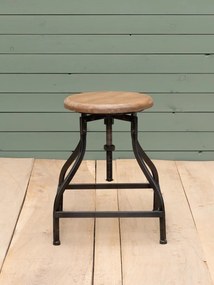 Scaun pivotant cu inaltime reglabila, din lemn de pin Adjustable
