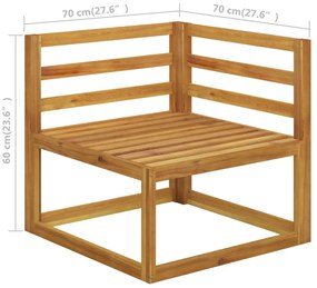 Set mobilier de gradina Culoare gri, ERIK