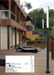 Stalp exterior IP54, LED H-180cm Beret 75524