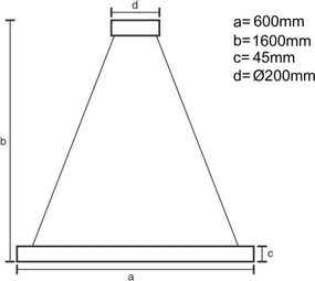 Brilagi-LED Lustră suspendată pe cablu, reglabilă (dimmer) CIRCLE LED/85W/230V 3000-6500K neagră + telecomandă